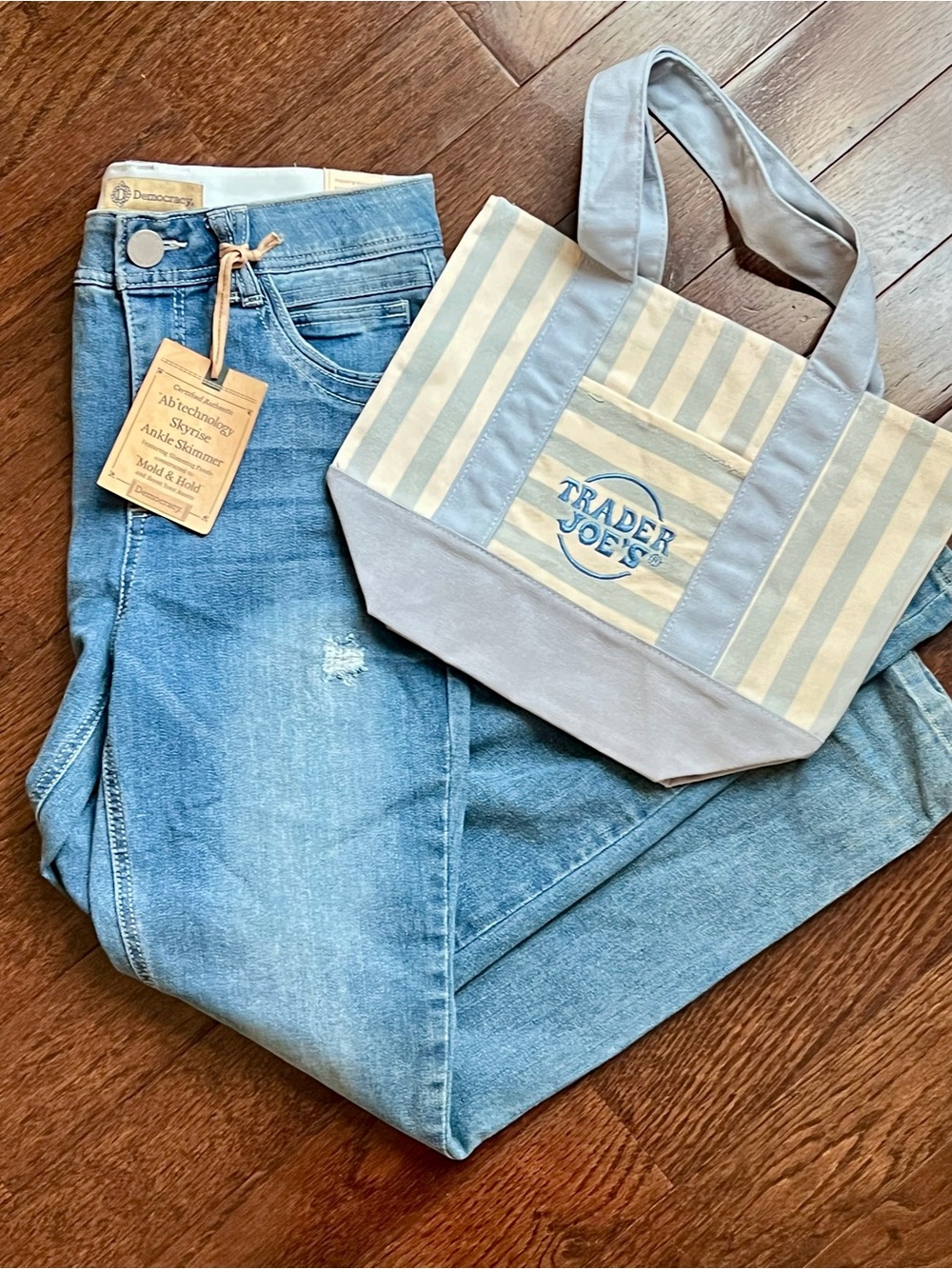 NEW Democracy Light Blue Distressed Jeans